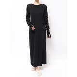 ブラック | バックオープンテレコカットワンピース | Ungrid