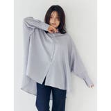 パープル | スリーブデザインルーズシャツ | Ungrid