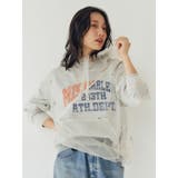 オフホワイト | フードデザインチュールトップス | Ungrid