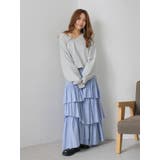 カットオフデザインラッフルスカート | Ungrid | 詳細画像12 