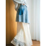 起毛レースマーメイドスカート | Ungrid | 詳細画像8 