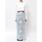 透かし編みスパンコールレイヤードスカート | Ungrid | 詳細画像9