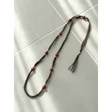 ブラウン | ウッドコンビネックレス | Ungrid