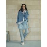 ブルー | ポケットデザインデニムラップスカート | Ungrid