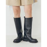 ブラック | ボリュームロングブーツ | Ungrid