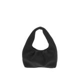 ブラック | ギャザーデザインハンドバッグ | Ungrid