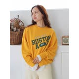 マスタード | ルーズシルエットロゴスウェット | Ungrid