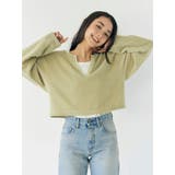 グリーン | モールダブルフェイスロングスリーブTee | Ungrid