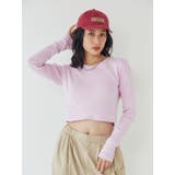 ピンク | フィットショートロングスリーブTee | Ungrid