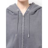 ダブルジップピグメントショートパーカー | Ungrid | 詳細画像6 