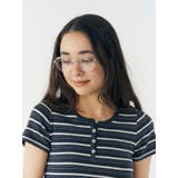 ダブルラインフレーム伊達メガネ | Ungrid | 詳細画像1 