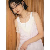 レースデザインサテンキャミソール | Ungrid | 詳細画像10 