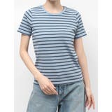 ブルー | マルチボーダーTee | Ungrid