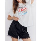 レースデザインサテンショートパンツ | Ungrid | 詳細画像1 