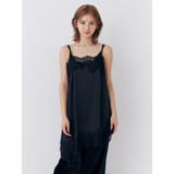 レースミドル丈サテンキャミワンピース | Ungrid | 詳細画像19 