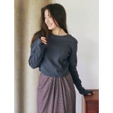 バックオープンハニカムショートロングスリーブTee | Ungrid | 詳細画像10