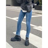 ブルー | ハイウエストフレイドヘムストスリ | Ungrid