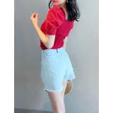 レッド | マテリアルミックスショートニット | RESEXXY