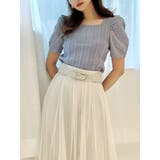 ブルー | マテリアルミックスショートニット | RESEXXY