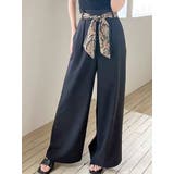 ブラック | スカーフリボンワイドパンツ | RESEXXY