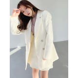 ショルダーギャザーツイードミディジャケット【セットアップ着用可能】 | RESEXXY | 詳細画像6 