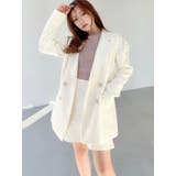 ショルダーギャザーツイードミディジャケット【セットアップ着用可能】 | RESEXXY | 詳細画像8 