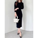 ブラック | リブニットハイネックワンピース | RESEXXY