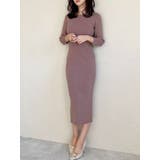 モカ | リブニットハイネックワンピース | RESEXXY