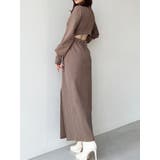モカ | ステッチスウェットワンピース | RESEXXY