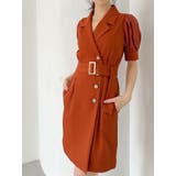 オレンジ | スリーブシアーデザインワンピース | RESEXXY