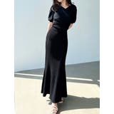 フロントクロスマーメイドニットワンピース | RESEXXY | 詳細画像1