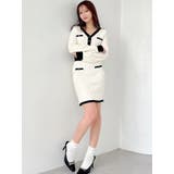 バイカラーツイードニットスカート【セットアップ着用可能】 | RESEXXY | 詳細画像8 