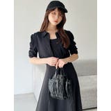 ブラック | クロップドシャツセットワンピース | RESEXXY
