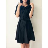 ブラック | アシメカラーシャツミニワンピース | RESEXXY