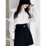 ショルダーシアーラッフルブラウス | RESEXXY | 詳細画像1