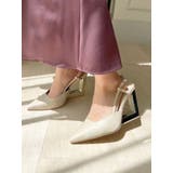 ベージュ | フレームヒールポインテッドミュール | RESEXXY