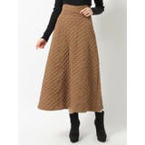 ブラウン | キルティングフレアスカート | RESEXXY