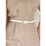 アイボリー | ダブルオーバルバックルベルト | RESEXXY