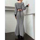 バイカラーツイードマーメイドニットワンピース | RESEXXY | 詳細画像1