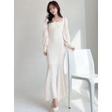 バイカラーツイードマーメイドニットワンピース | RESEXXY | 詳細画像13