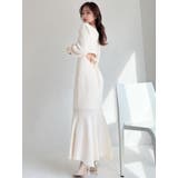 バイカラーツイードマーメイドニットワンピース | RESEXXY | 詳細画像15