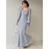 バイカラーツイードマーメイドニットワンピース | RESEXXY | 詳細画像18