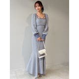 バイカラーツイードマーメイドニットワンピース | RESEXXY | 詳細画像19