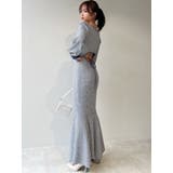 バイカラーツイードマーメイドニットワンピース | RESEXXY | 詳細画像21