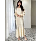 バイカラーツイードマーメイドニットワンピース | RESEXXY | 詳細画像24