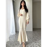 バイカラーツイードマーメイドニットワンピース | RESEXXY | 詳細画像25