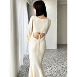 バイカラーツイードマーメイドニットワンピース | RESEXXY | 詳細画像26