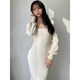 バイカラーツイードマーメイドニットワンピース | RESEXXY | 詳細画像28