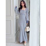 バイカラーツイードマーメイドニットワンピース | RESEXXY | 詳細画像31