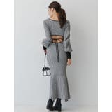 バイカラーツイードマーメイドニットワンピース | RESEXXY | 詳細画像38